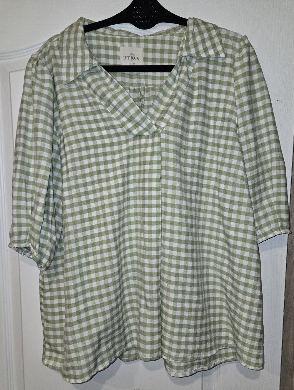 Like NEW Umgee Womens Puff Sleeve Top Size-XL